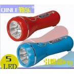 勤乐LED充电式手电筒QLED-105/久量LED-9066   5灯