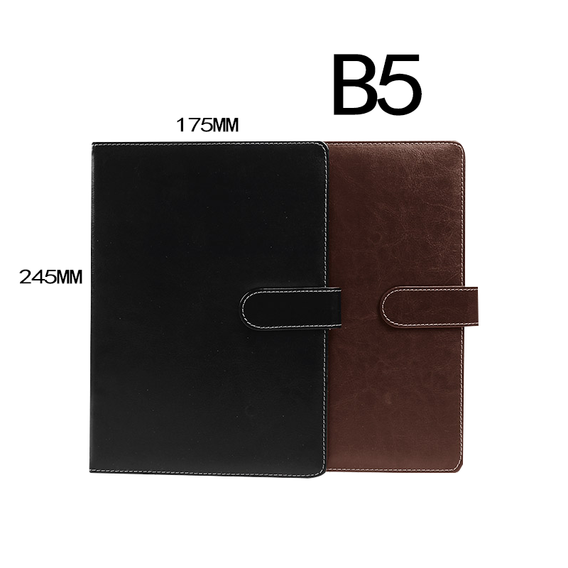 BESSIE皮面线装b5记事本BXZ-B521 B5/100页/带扣(仅黑)